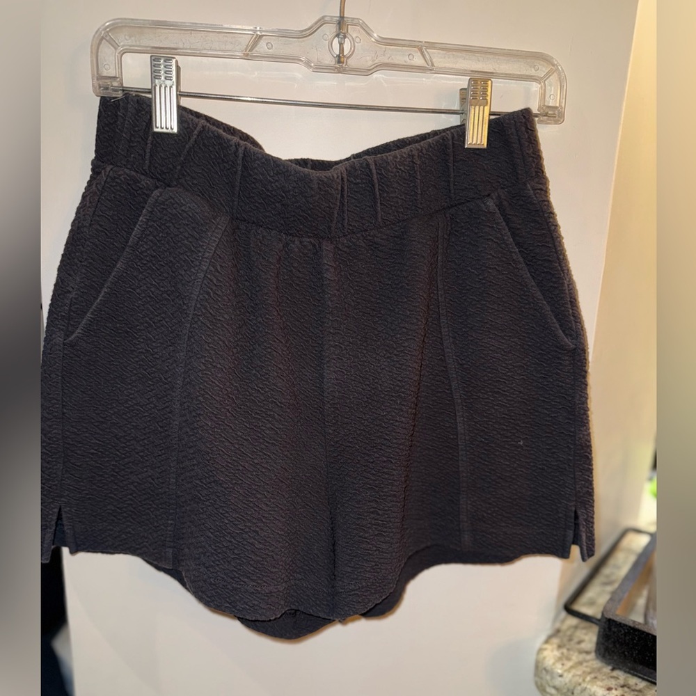 Zella Black Textured High Waisted Athletic Shorts Size Small - Picture 14 of 14
